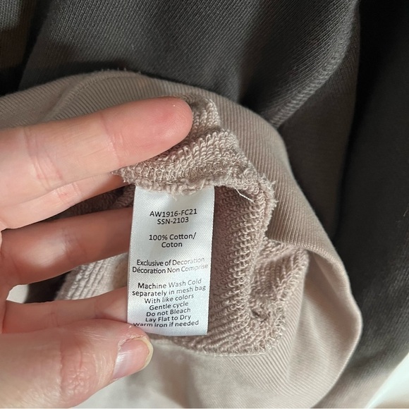 ATM Anthony Thomas Melillo Dip Dye Hoodie Full Zip Sweatshirt - Picture 9 of 10